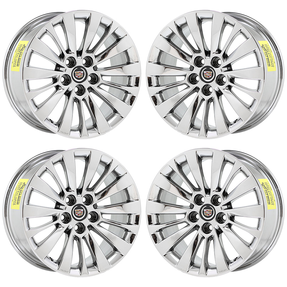 18" Cadillac CTS Bright Chrome wheels rims Factory OEM 2014-2020 4715 EXCHANGE