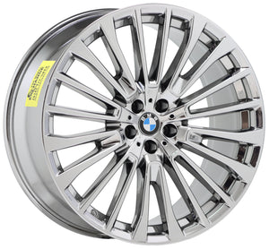 EXCHANGE 22x9.5 22x10.5 BMW X7 M50i PVD Chrome wheels rims 86537 86542