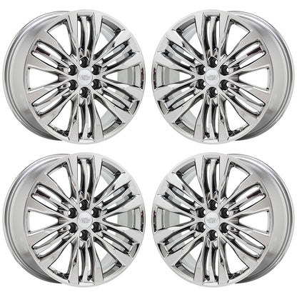 20" Cadillac XT5 Bright Chrome wheels rims Factory OEM set 4801