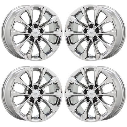 18" Cadillac CT5 CTS Premium Luxury Bright Chrome wheels rims OEM set 4837
