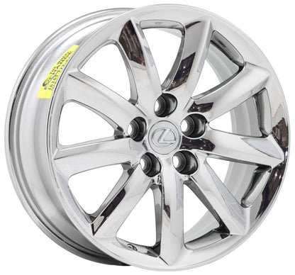 18" Lexus LS460 LS600HL Bright Chrome wheels rims Factory OEM set 74195
