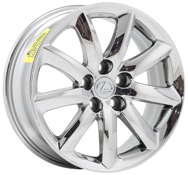 18" Lexus LS460 LS600HL Bright Chrome wheels rims Factory OEM set 74195