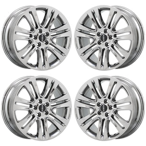 18" Lincoln MKZ Platinum PVD Chrome wheels rims Factory OEM set 4 3952
