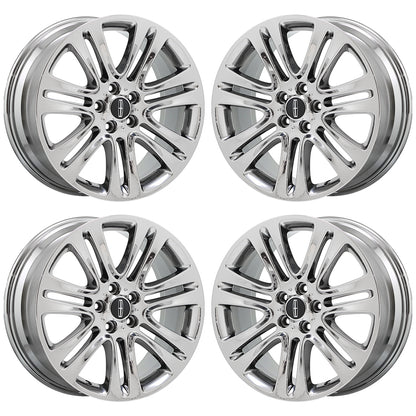 18" Lincoln MKZ Bright Chrome wheels rims Factory OEM set 3952 EXCHANGE