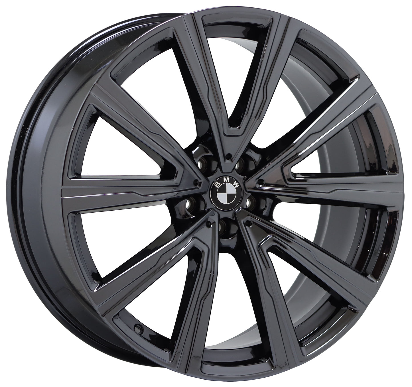 22" BMW X5 X6 series Black Chrome wheels rims OEM set 86469 86472 EXCHANGE
