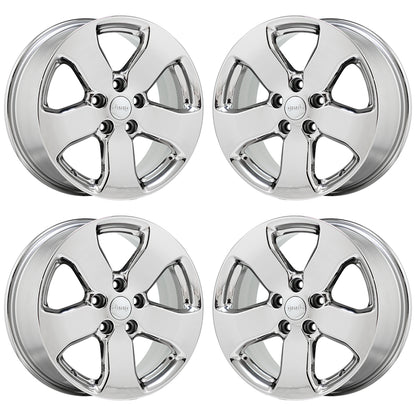 18" Jeep Grand Cherokee Bright Chrome wheels rims Factory OEM set 9106 EXCHANGE