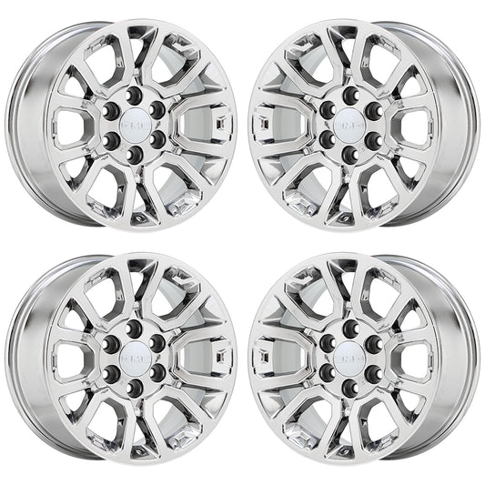 18" GMC Sierra 1500 Yukon Silverado Bright Chrome wheels Factory OEM set 5649