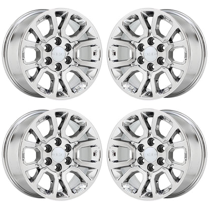 18" GMC Sierra 1500 Yukon Silverado Bright Chrome wheels Factory OEM set 5649
