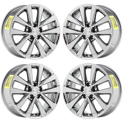 17" Nissan Altima Bright Chrome wheels rims Factory OEM set 4 62719 EXCHANGE