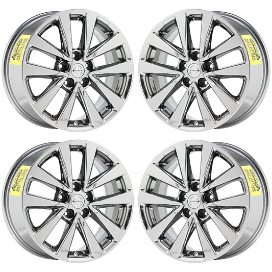 17" Nissan Altima Bright Chrome wheels rims Factory OEM set 4 62719 EXCHANGE