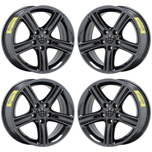 EXCHANGE 17" BMW 3 Series 428 430 black chrome wheels rims OEM set 4 71535