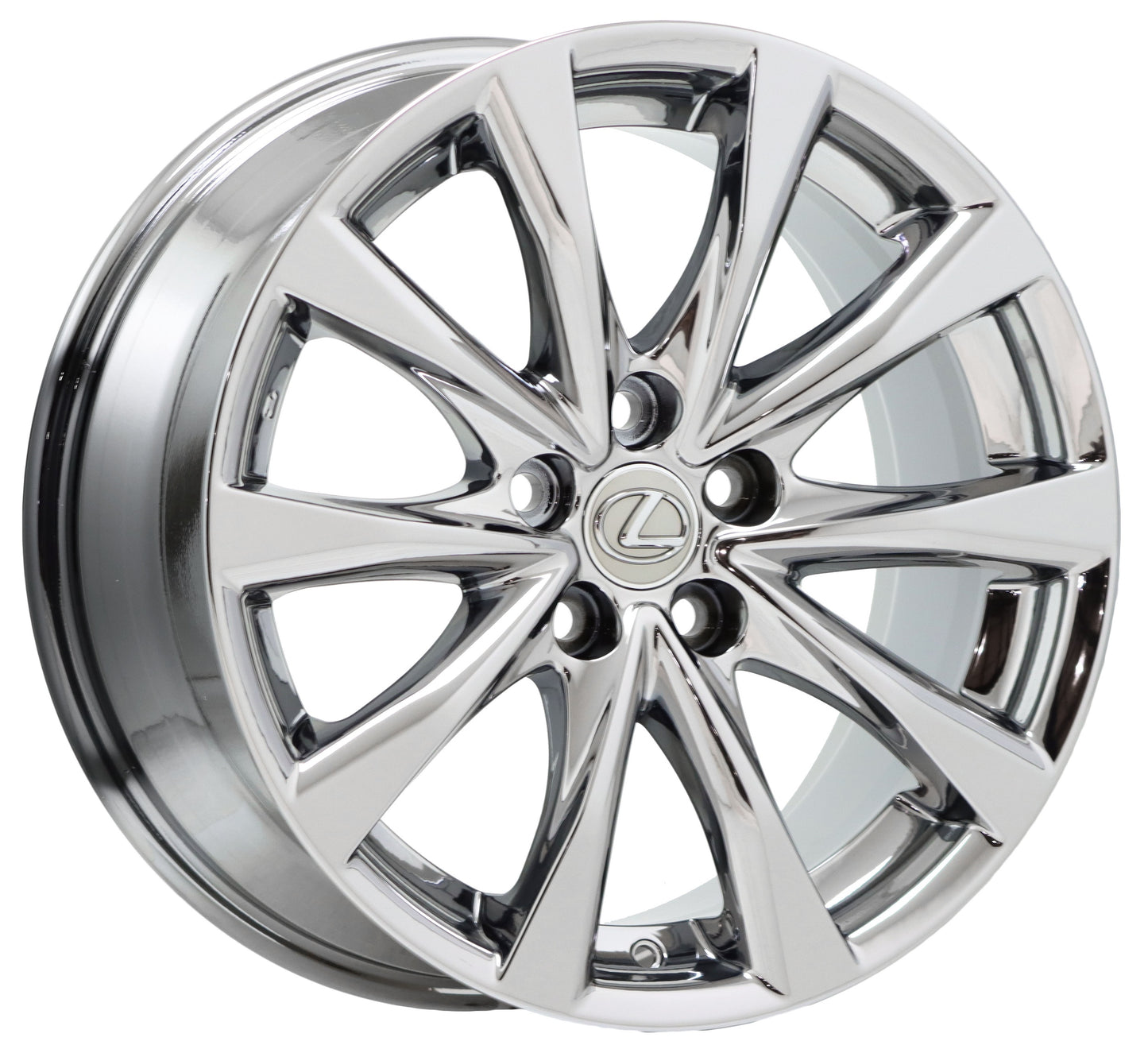 18" Lexus IS250 IS350 Bright Chrome wheels rims OEM set 74281 74282 EXCHANGE