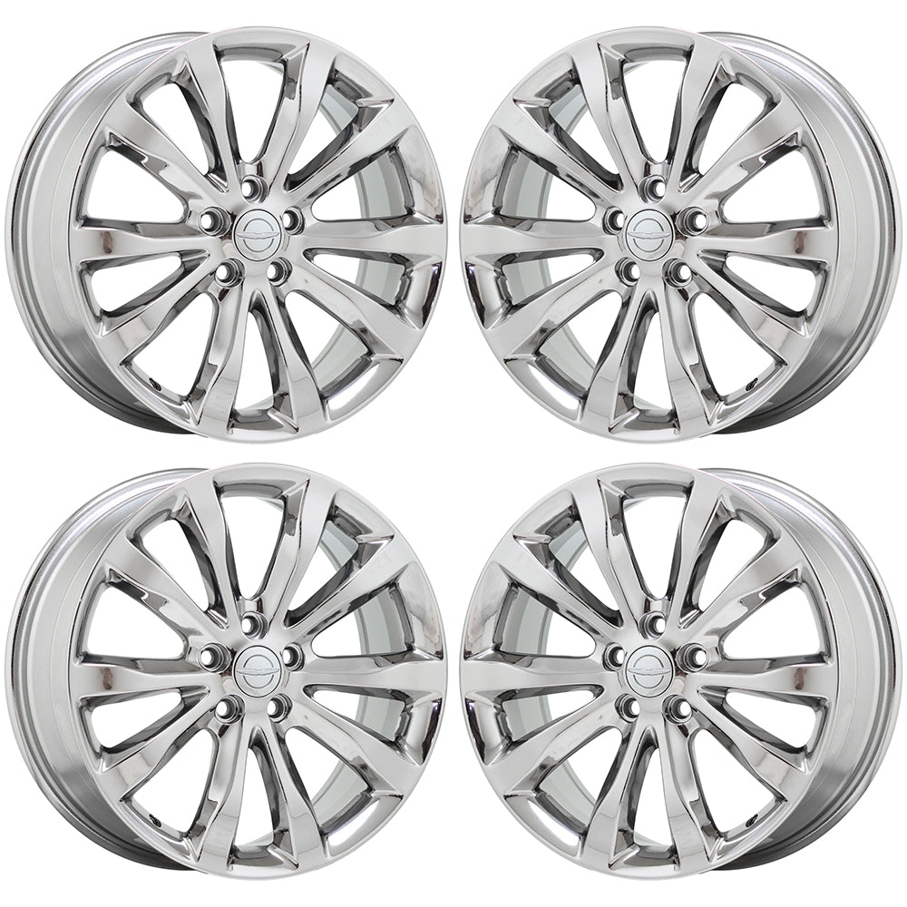 19" Chrysler 300 AWD Bright Chrome wheels rims Factory OEM set 4 2538
