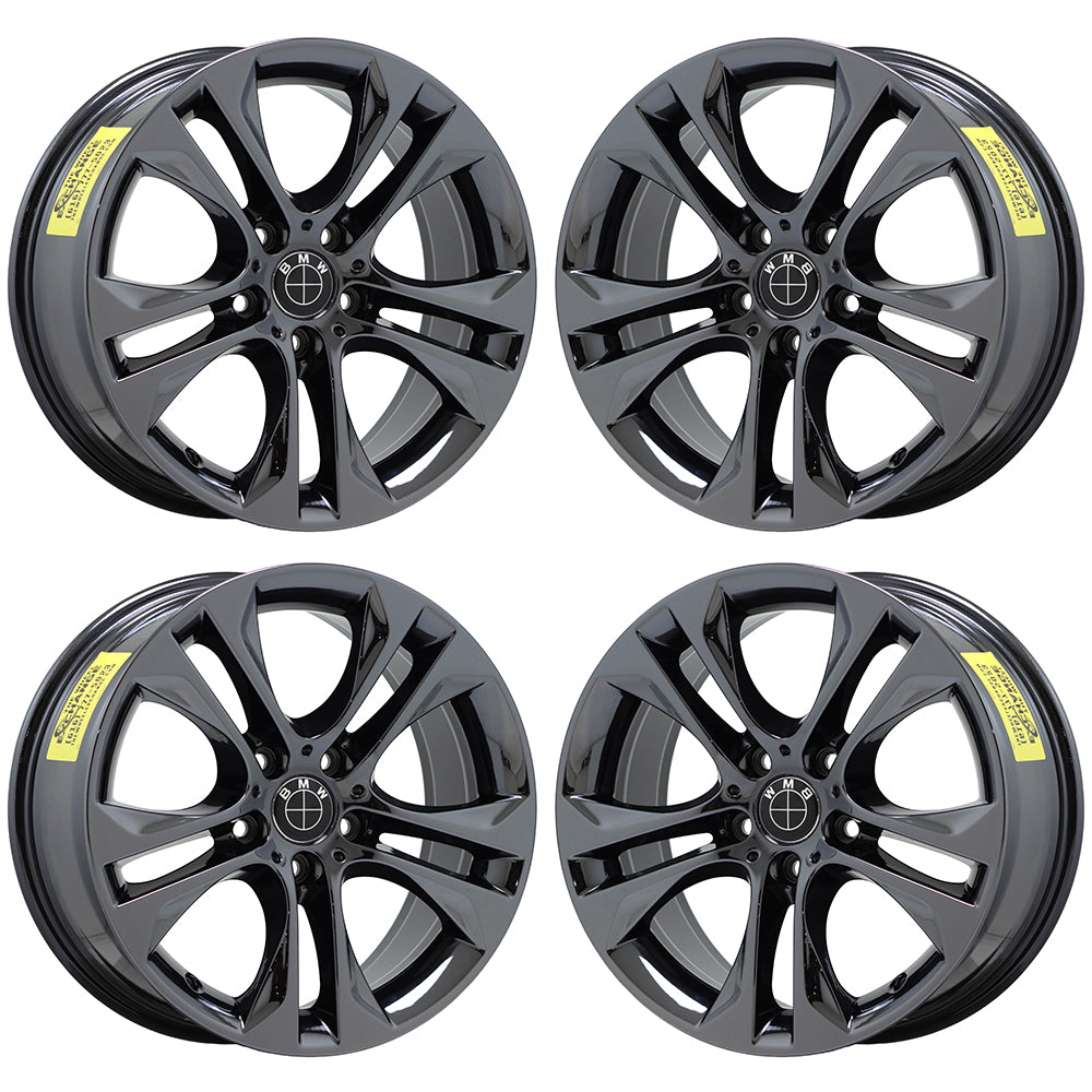 18" BMW X3 X4 Black Chrome wheels rims Factory OEM set 86099 EXCHANGE