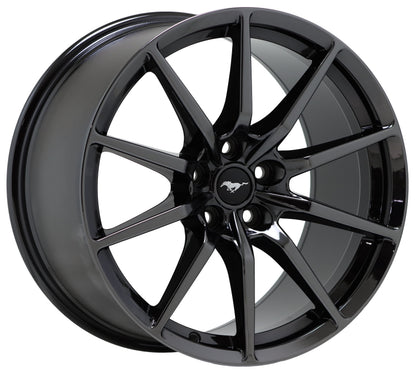 19x10.5 19x11 Mustang GT350 Black Chrome wheels Factory OEM 10053 10054 EXCHANGE