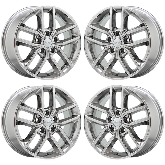 18" Jeep Grand Cherokee Bright Chrome wheels rims Factory OEM set 9156 9164
