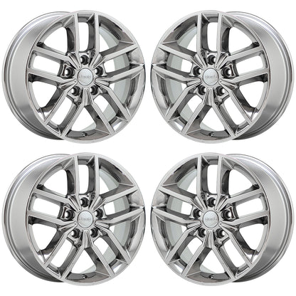 18" Jeep Grand Cherokee Bright Chrome wheels rims Factory OEM set 9156 9164