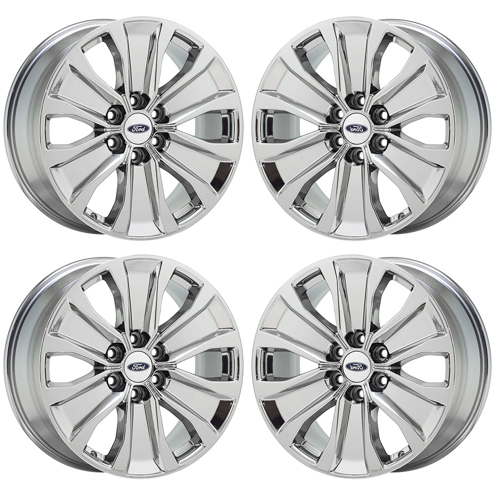 20" Ford F150 Truck Bright Chrome wheels Factory OEM set 4 10173 EXCHANGE