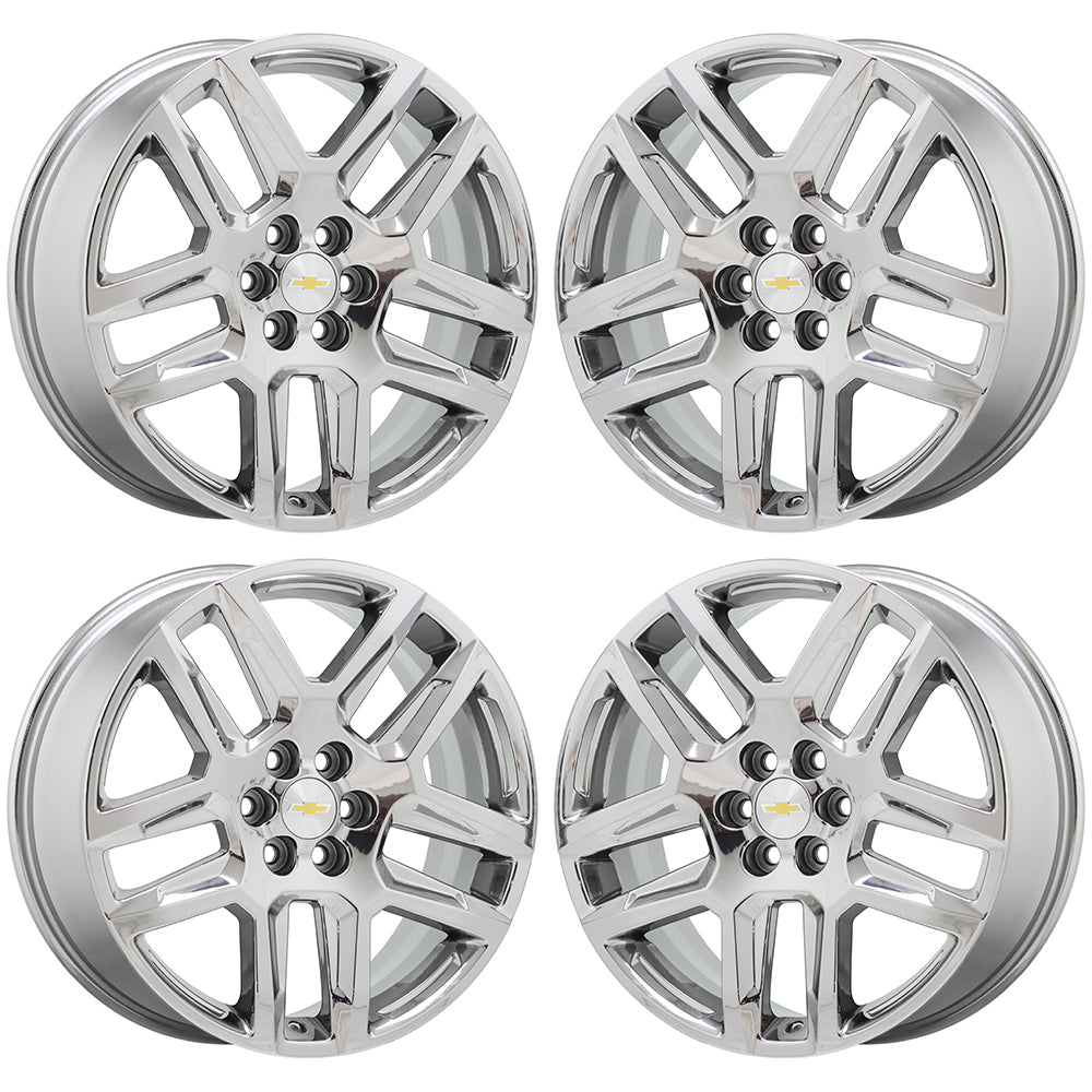 20" Chevrolet Traverse Bright Dura Chrome wheels rims Factory OEM set 5849