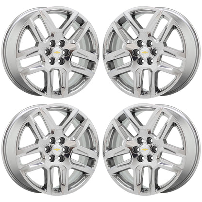 20" Chevrolet Traverse Bright Dura Chrome wheels rims Factory OEM set 5849