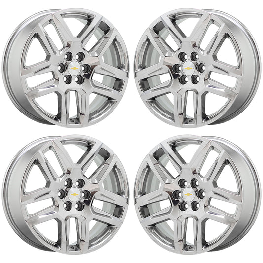 20" Chevrolet Traverse Bright Dura Chrome wheels rims Factory OEM set 5849