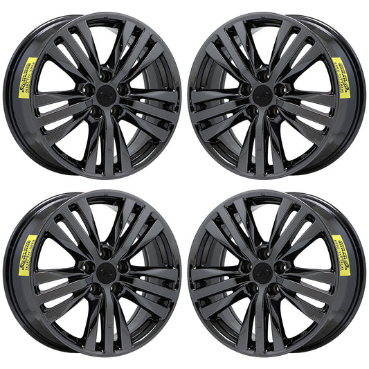 18" Infiniti QX60 Luxe Black Chrome wheels rims OEM 2016-2020 set 4 73782