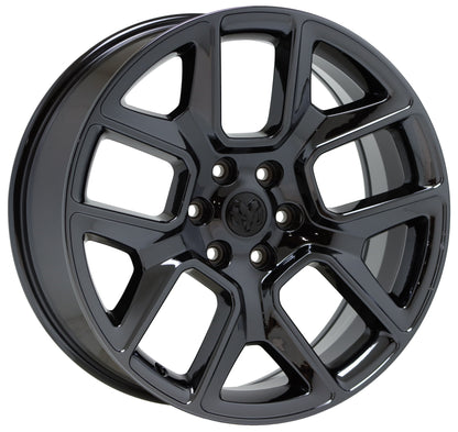 22" Dodge Ram 1500 Black Chrome wheels rims Factory OEM 2019-2023 set 4 2684