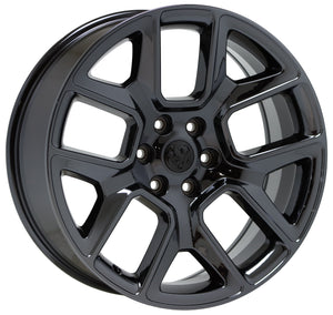 22" Dodge Ram 1500 Black Chrome wheels rims Factory OEM 2019 2020 set 4 2684