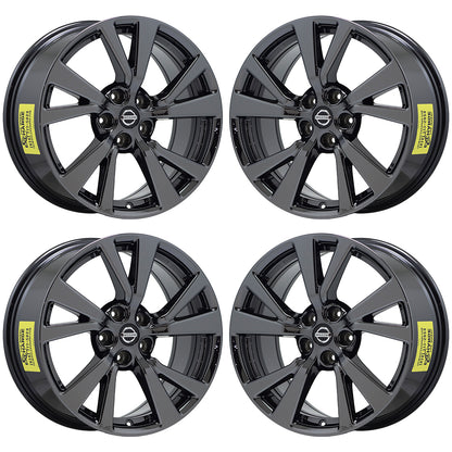 18" Nissan Maxima Black Chrome wheels rims Factory OEM set 4 62721