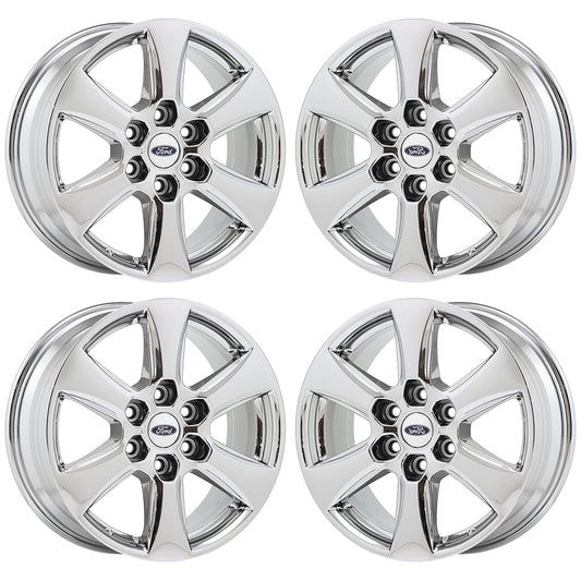 18" Ford F150 Truck Bright Chrome wheels rims Factory OEM set 10168