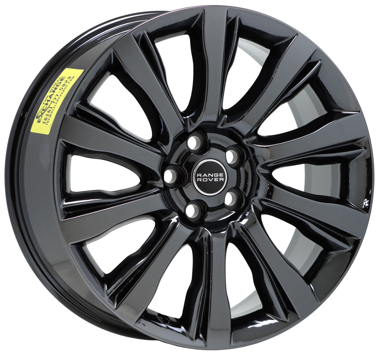 21x9.5 Range Rover HSE Black Chrome wheels rims Factory OEM set 4 72246