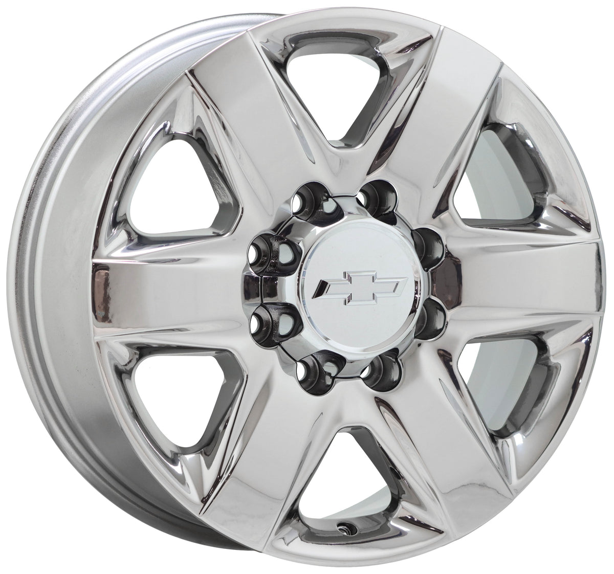 20" Chevrolet Silverado 2500 3500 Bright Chrome wheels rims Factory OEM set 5962