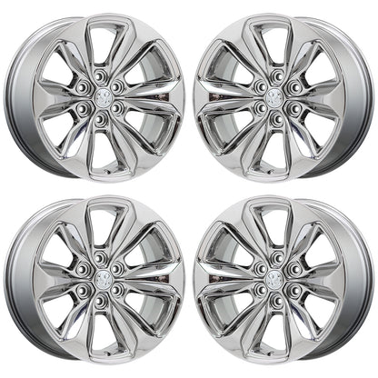 20" Dodge Ram 1500 Bright Chrome wheels rims Factory OEM set 2681 EXCHANGE
