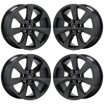 18" Lexus RX350 RX450H Black Chrome wheels rims Factory OEM set 74336 EXCHANGE