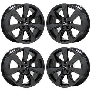 18" Lexus RX350 RX450 Black Chrome wheels rims Factory OEM set 4 74336