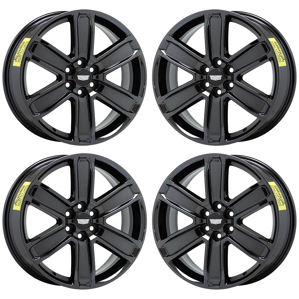 20" Cadillac SRX XT5 XT6 Black Chrome wheels rims Factory OEM set 4800 5794