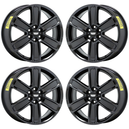 20" Cadillac SRX XT5 XT6 Black Chrome wheels rims Factory OEM set 4800 5794