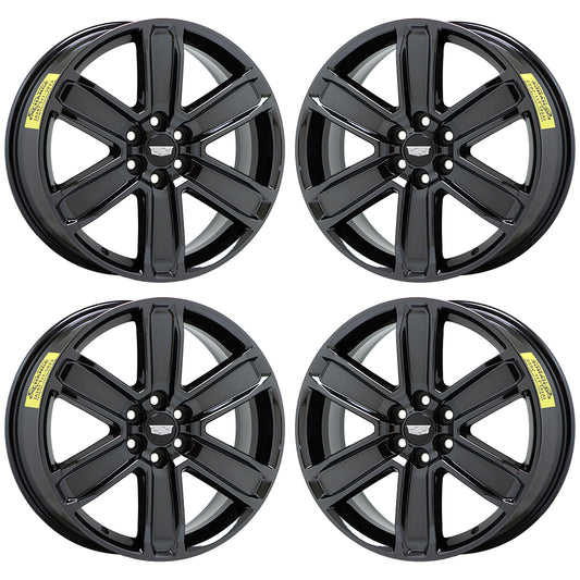 20" Cadillac SRX XT5 XT6 Black Chrome wheels rims Factory OEM set 4800 5794