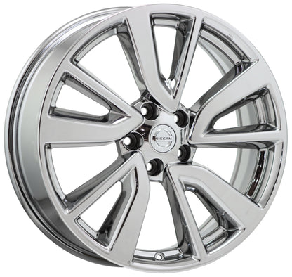 19" Nissan Rogue Sport Bright Chrome wheels rims Factory OEM set 62748 EXCHANGE