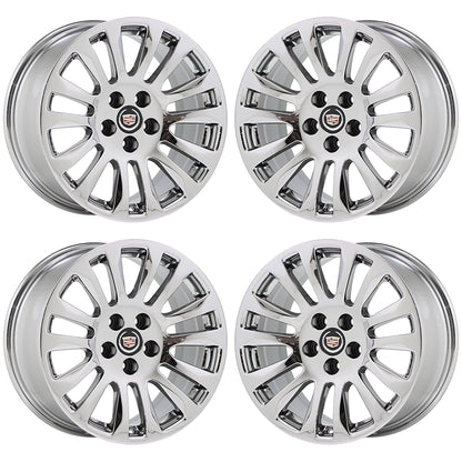 18" Cadillac CTS coupe Bright Chrome wheels rims Factory OEM GM 4669 4673