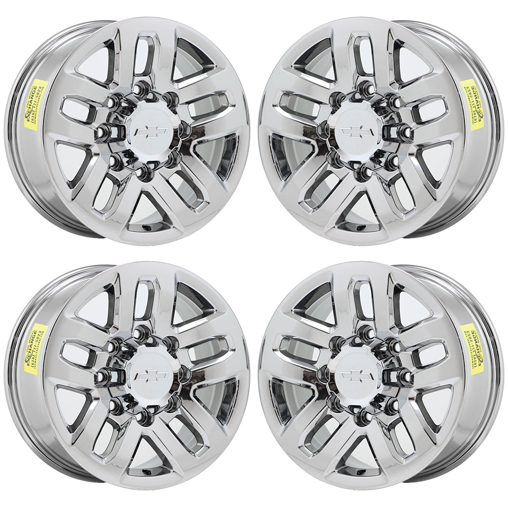 18" GMC Sierra 2500 3500 Bright Chrome wheels rims Factory OEM set 5709 EXCHANGE