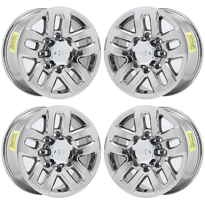 18" GMC Sierra 2500 3500 Bright Chrome wheels rims Factory OEM set 5709 EXCHANGE