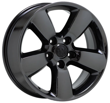 20" Dodge Ram 1500 Truck Black Chrome wheels rims Factory OEM set 4 2495