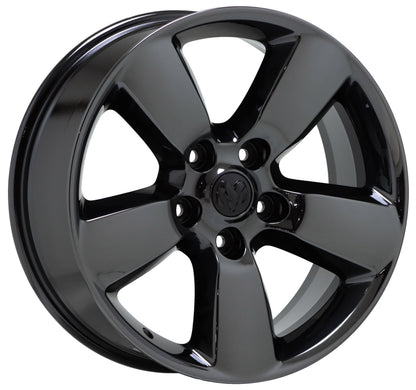 20" Dodge Ram 1500 Truck Black Chrome wheels rims Factory OEM set 4 2495