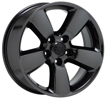 20" Dodge Ram 1500 Truck Black Chrome wheels rims Factory OEM set 4 2495