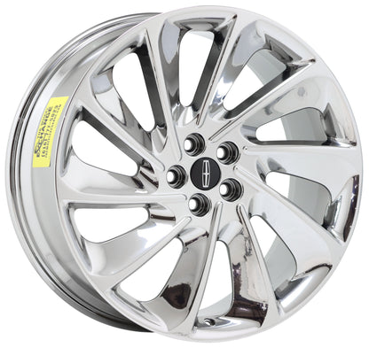 21" Lincoln Nautilus Bright Chrome wheels rims Factory OEM 2019-2023 set 10218