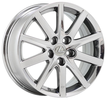 17" Lexus GS300 GS350 Bright Chrome wheels rims Factory OEM set 74185