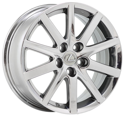 17" Lexus GS300 GS350 Bright Chrome wheels rims Factory OEM set 74185
