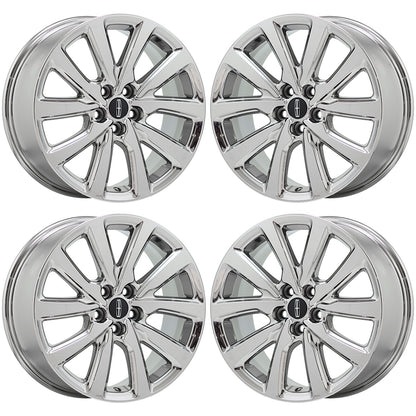18" Lincoln Continental Bright Chrome wheels rims Factory OEM 10087 EXCHANGE