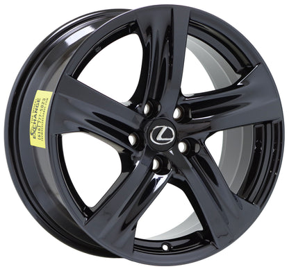 18" Lexus IS300 IS350 Turbo Black Chrome wheels rims OEM set 74355 EXCHANGE